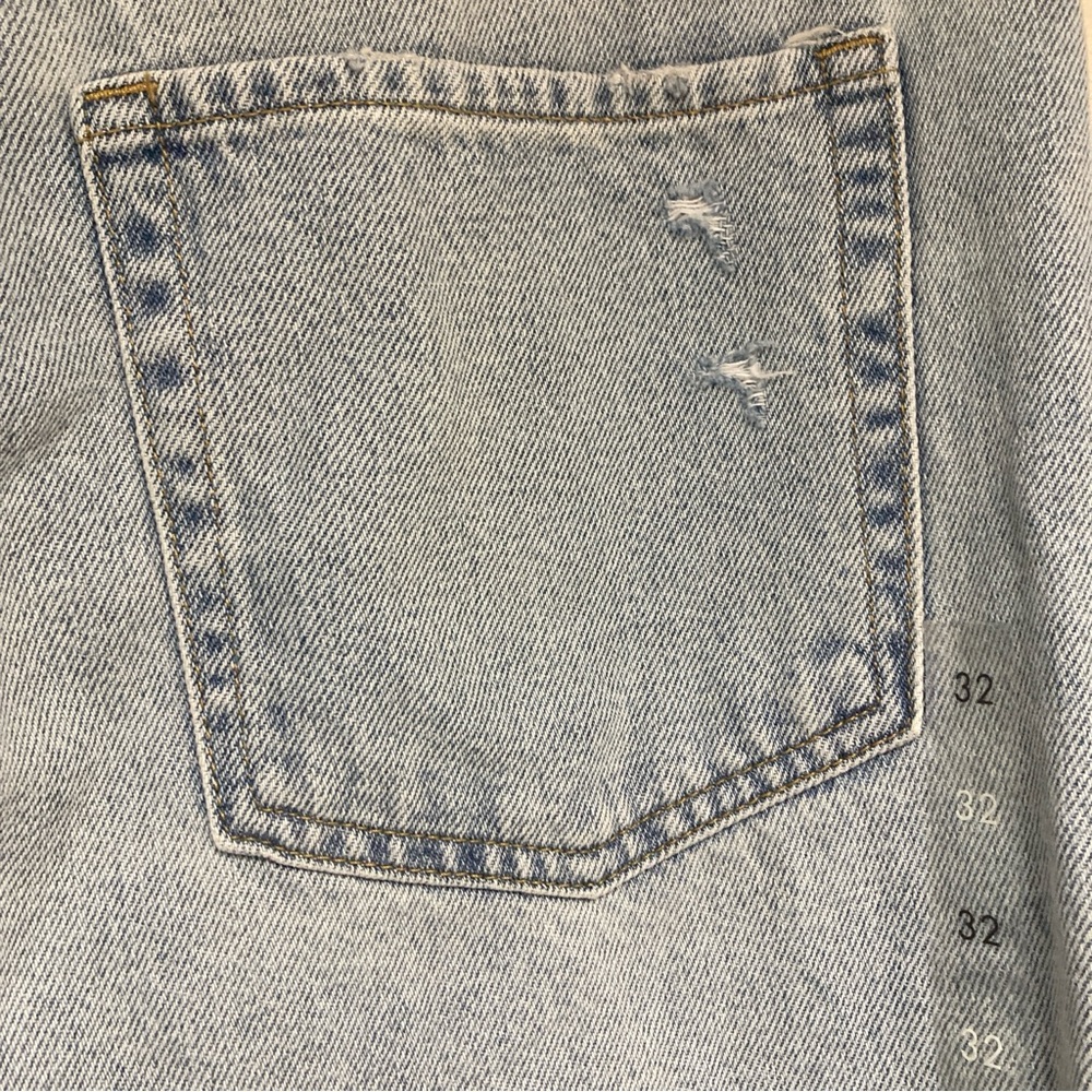 Pacsun Women’s 90’s Boyfriend Jeans Distressed Blue High Rise Relaxed Leg 32 - Picture 8 of 16